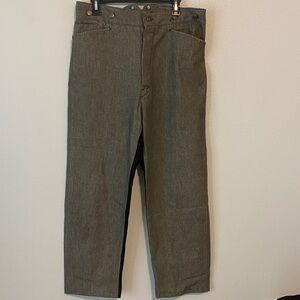 Men's Wah Maker Classic Tan Striped Chinos